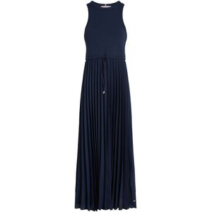 Tommy Hilfiger - Midi-Jurk - Donkerblauw - Viscose/Elastaan