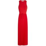 TOMMY HILFIGER Mouwloze midi-jurk voor dames, blauw (Dark Night Navy), XS, Rood (Primary Red), XXS