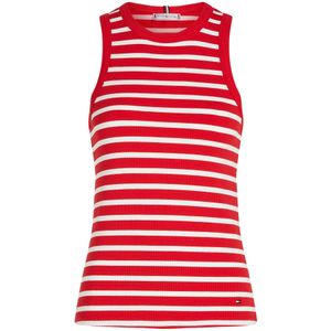 TOMMY HILFIGER Top  rood / zwart / wit