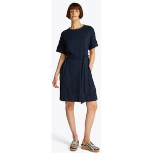 Tommy Hilfiger - Modern Cody - Jurk - Donkerblauw - Comfortabele Pasvorm