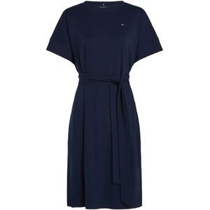 Tommy Hilfiger - Modern Cody - Jurk - Donkerblauw - Comfortabele Pasvorm