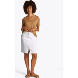 Tommy Hilfiger Jeansrock DNM KNEE STRAIGHT SKIRT RW WHITE mit Schlitz