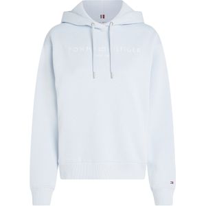 Tommy Hilfiger - Hoodie - Donkerblauw - Katoen en Gerecycled Polyester