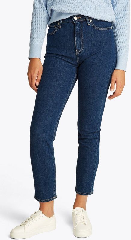 Tommy Hilfiger - Denim Broek - Blauw - Biologisch Katoen