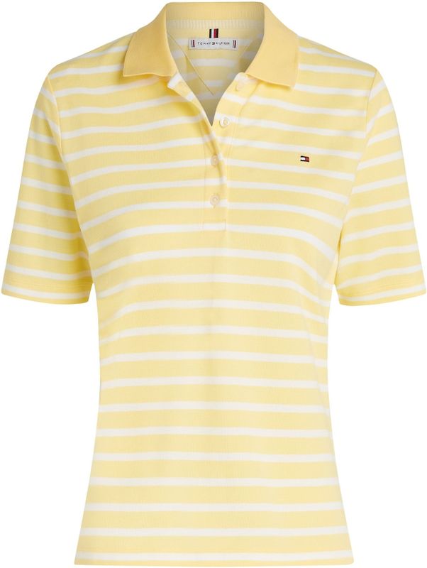 TOMMY HILFIGER - Shirt '1985' - Geel/Wit - T-shirt