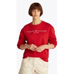 Tommy Hilfiger - MDRN REG CORP LOGO C-NK SWTSHRT - Sweater - Rood