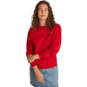 Tommy Hilfiger - REG CONTRAST WW0WW45980 - Hoodie - Rood - Dames