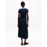 Blousejurk - Effen - Katoen - Contrasterende Inserts - 3/4 Lengte