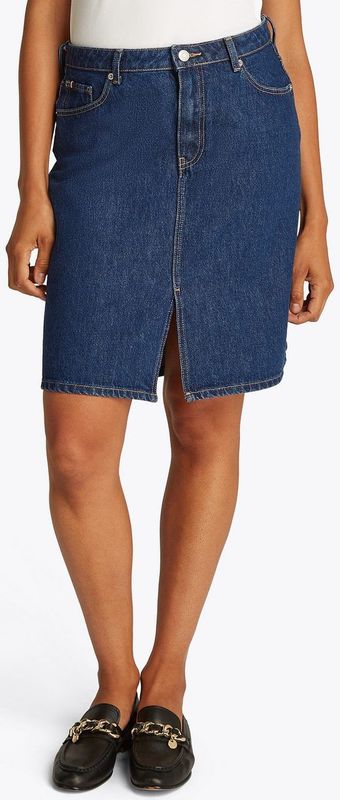 A-lijnrok - Ace - Met Split en Studs - Riemlussen - Steekzakken