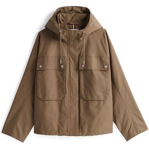 Tommy Hilfiger - Parka - Donkerblauw - Biologisch Katoen en Polyamide