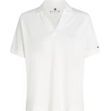 TOMMY HILFIGER - Lyocell Open-nk - Casual Polo SS - Wit