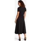 TOMMY HILFIGER - Fit and Flare - Jurk - Zwart - 3/4 Lengte