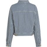 Tommy Hilfiger - Tussenjas - Blauw - Denim - Rechte Zoom, Knoopsluiting, Normale Pasvorm