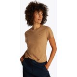 TOMMY HILFIGER - Slub Reg C-nk Ss WW0WW44433 - T-shirt - Kaki