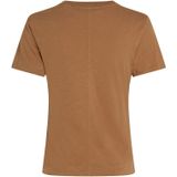 TOMMY HILFIGER - Slub Reg C-nk Ss WW0WW44433 - T-shirt - Kaki