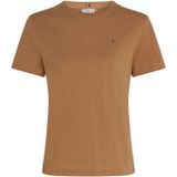 TOMMY HILFIGER - Slub Reg C-nk Ss WW0WW44433 - T-shirt - Kaki