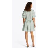 TOMMY HILFIGER Blousejurk  pastelgroen / wit