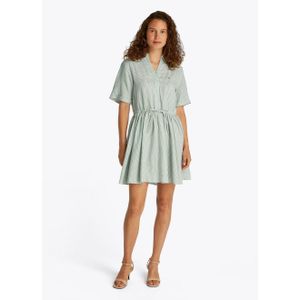 TOMMY HILFIGER Blousejurk  pastelgroen / wit