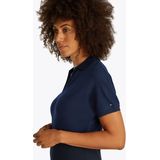 Tommy Hilfiger - Jurk - Navy - Jersey - Polokraag, Effen, 3/4 Lengte