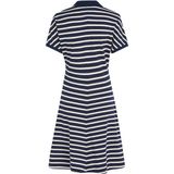 TOMMY HILFIGER Jurk  navy / wit