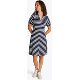 TOMMY HILFIGER Jurk  navy / wit