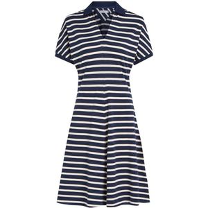 TOMMY HILFIGER Jurk  navy / wit