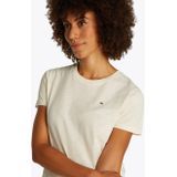 Tommy Hilfiger - SLUB REG C-NK SS - T-shirt - Calico - Met Vlamgaren Structuur en Logoborduurwerk