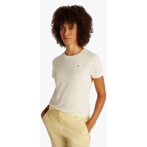Tommy Jeans, Dames, Tops, Beige, Maat: M Katoen,