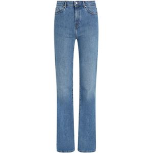 Tommy Hilfiger - Bootcut Jeans - Blauw - Biologisch Katoen