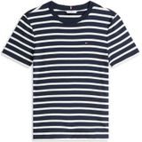 TOMMY HILFIGER - Slim Cody C-nk Ss - Overhemd - Blauw - Katoen
