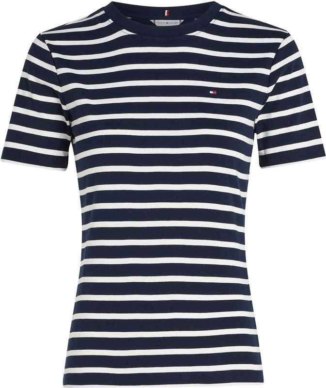 TOMMY HILFIGER - Slim Cody C-nk Ss - Overhemd - Blauw - Katoen