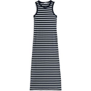 Tommy Hilfiger - Maxi-jurk - Riblook - Mix van Viscose en Elastaan - Slim Fit