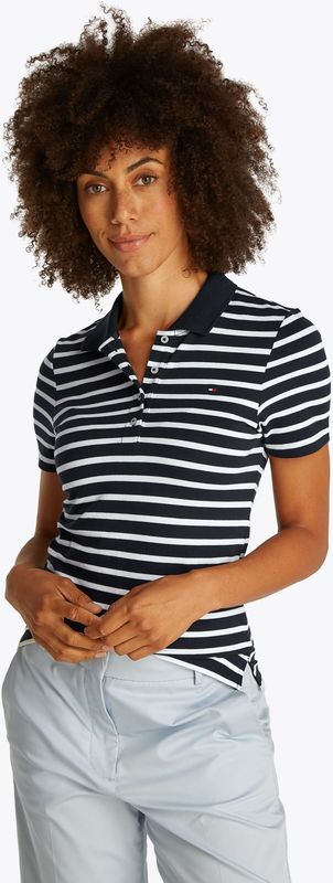 Tommy Hilfiger - S/S Polo - Blauw - Dames