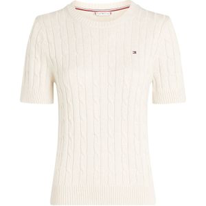 Tommy Hilfiger - Gebreide Trui - Donkerblauw - 100% Biologisch Katoen