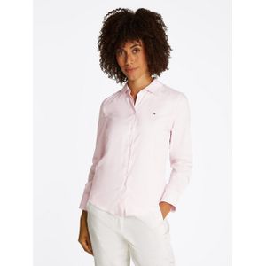 Tommy Hilfiger - Overhemd - Donkerblauw - Katoen/Polyamide/Elastaan