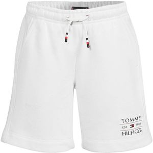 Tommy Hilfiger - TOMMY FLAG - Sweatshort - Wit - 80% Katoen, 20% Polyester