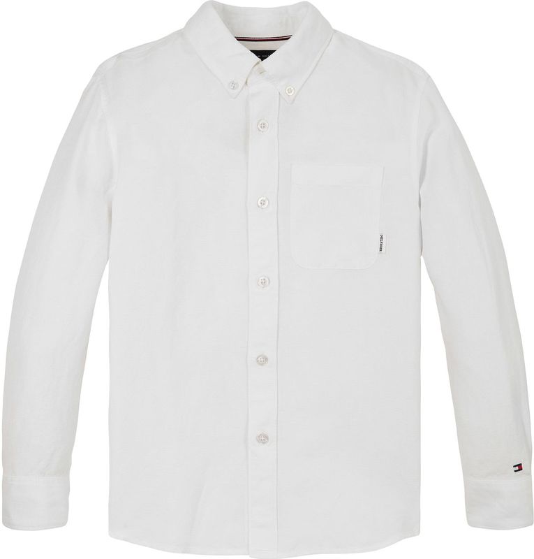 Tommy Hilfiger - T-shirt Lange Mouw - Wit - Katoen