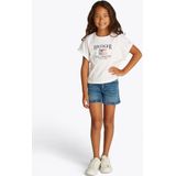 Tommy Hilfiger - HILFIGER SEQUINS FLAG TEE SS - T-shirt - Wit - Katoen