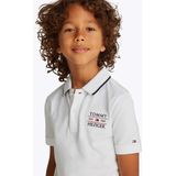 Tommy Hilfiger Polo - Wit m. Logo - Tommy Hilfiger - 4 jaar (104) - Polo
