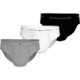 Tommy Hilfiger - Underwear - Slip - Mid Hthr/Blck/Th Wht - 3 Stuks - Elastische Logo-band
