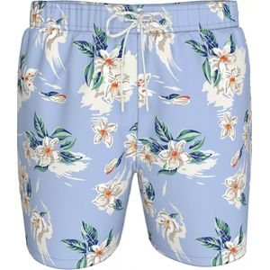Tommy Hilfiger - Drawstring Swimshort - Heren Zwembroek - Lichtblauw - Polyester