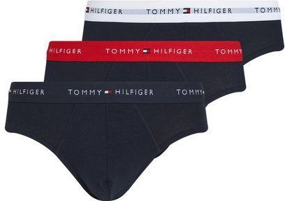 Tommy Hilfiger - 3-Pack Slips - Multicolor - Katoen - Stretch Stof - Logo Tailleband