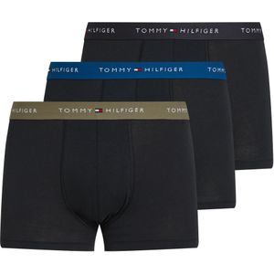Tommy Hilfiger Underwear Boxer "TRUNK 3 PACK", (3 St.), mit kontrastfarbenem Logobund