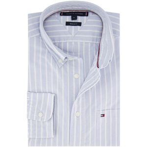 Tommy Hilfiger - Regular Fit Overhemd - Lichtblauw - 100% Katoen