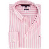 Tommy Hilfiger - Casual Hemd - Roze - Flex Poplin - Lange Mouw