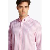 Tommy Hilfiger - Casual Hemd - Roze - Flex Poplin - Lange Mouw