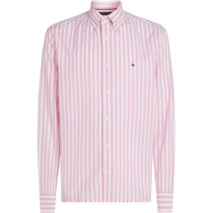 Tommy Hilfiger - Casual Hemd - Roze - Flex Poplin - Lange Mouw