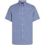 Tommy Hilfiger - Overhemd - Blauw Geruit - Katoen