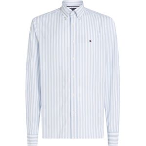 Tommy Hilfiger - Overhemd - Blauw Wit Gestreept - Katoen