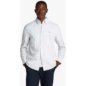 Tommy Hilfiger - Overhemd - Blauw Wit Gestreept - Katoen